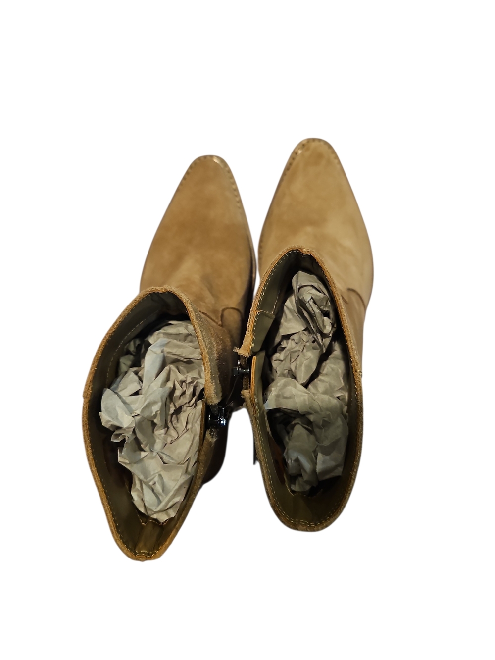 Vince Camute Payton Women Geniun Suede Ankle Boot in Taupe Western Size8M - Picture 12 of 14